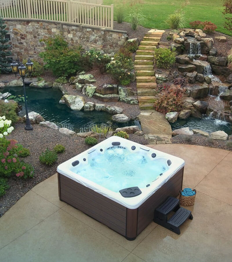 Backyard Ideas For Hot Tubs And Swim Spas,Bathroom Floor Design Ideas