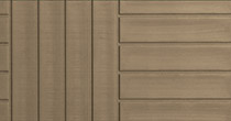 Duramaster Premium wood-look hot tub skirt in portabello color