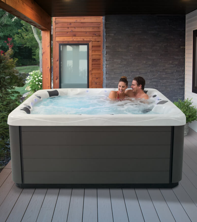Hot Tub on Deck. A deck, whether ground level or raised, should be reinforced if you are installing a spa.