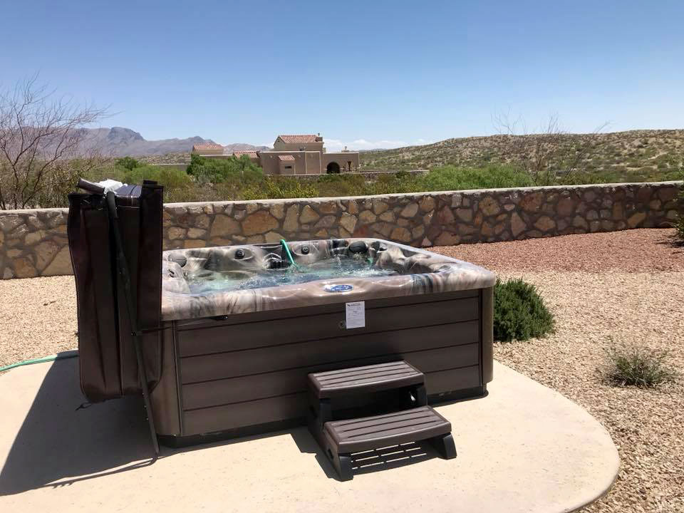 hot tub patio