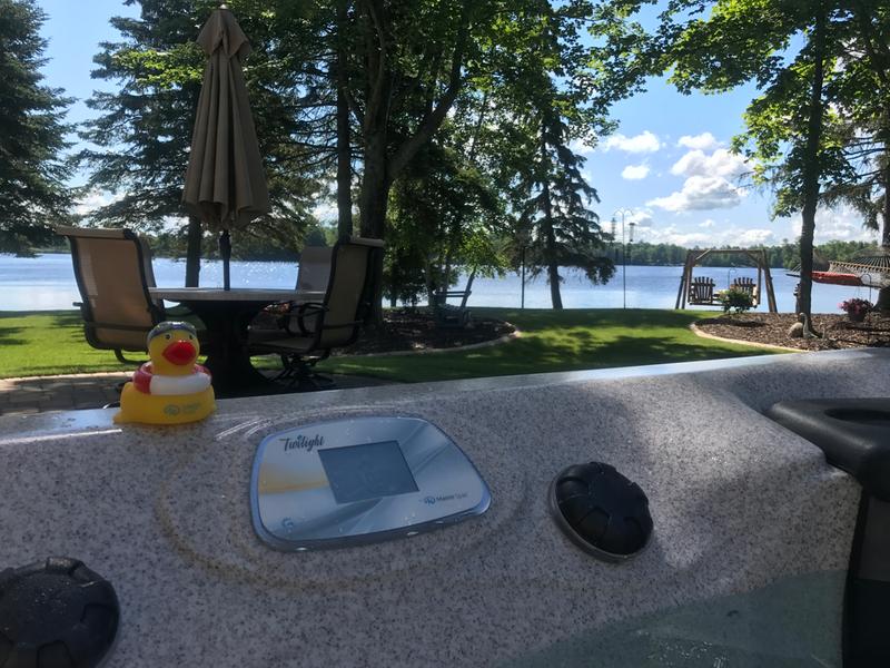 hot tub lake house