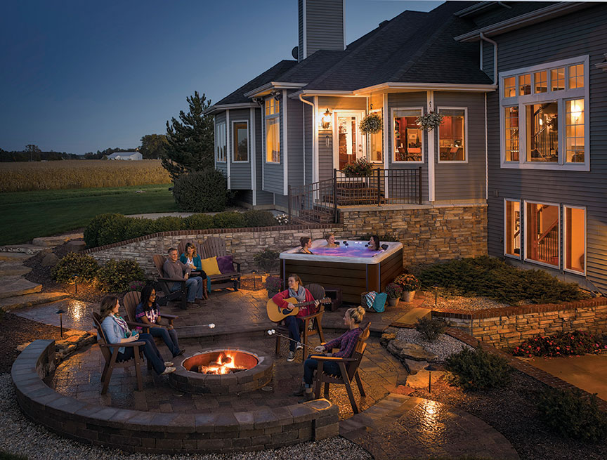 fall hot tub