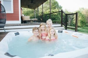 hot tub family fun