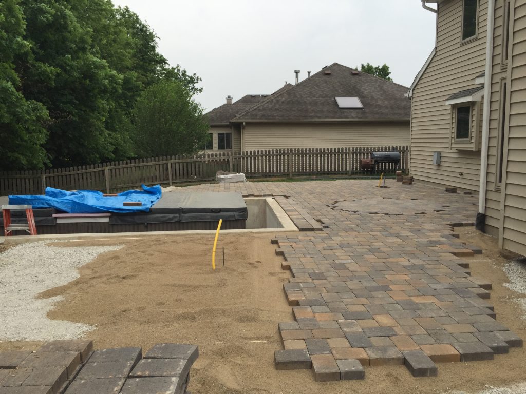 backyard makeover swim spa