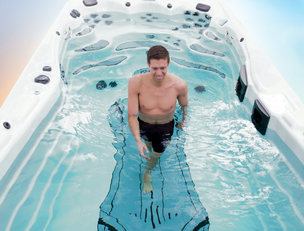 hot tub stretching