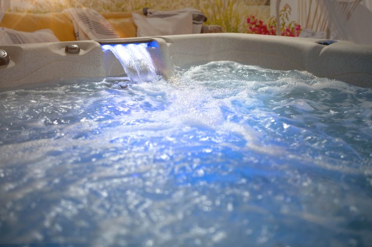 hot tub lighting ideas