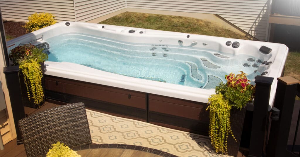 Behind the Build Swim Spa on Deck Installation Master Spas Blog