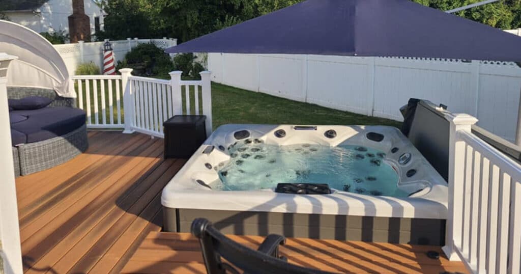 hot tub deck