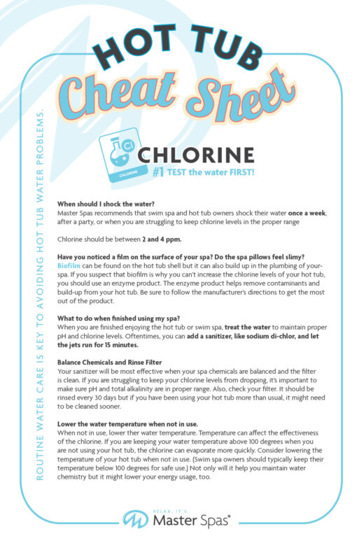 Hot tub help Why won't my chlorine level rise? Master Spas Blog