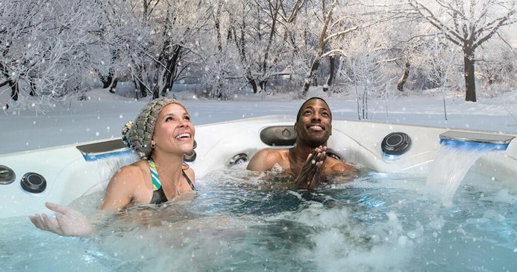 hot tub snow