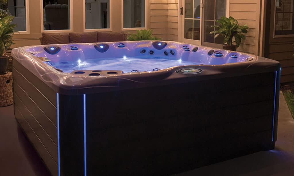 luxury hot tub