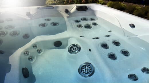 cloudy hot tub water