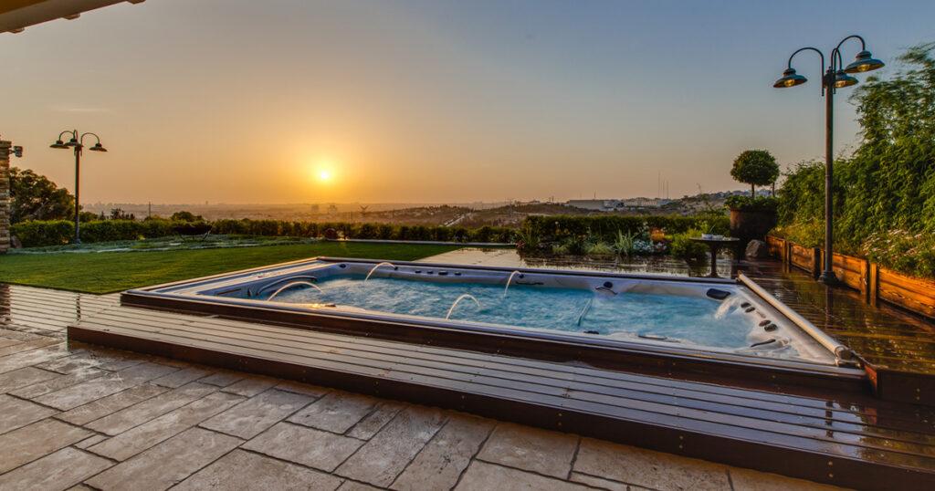 backyard swim spa