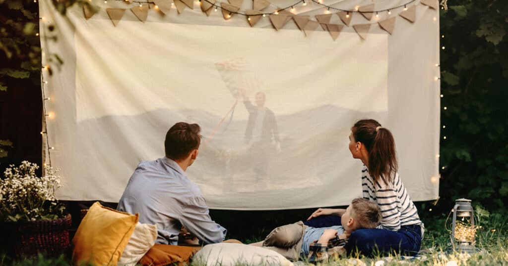 backyard theater ideas