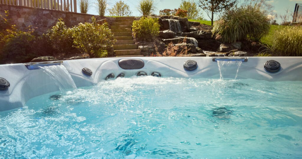 hot tub landscaping