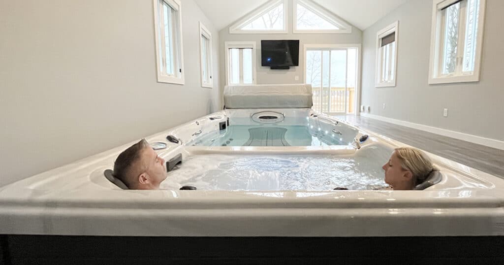 indoor swim spa room