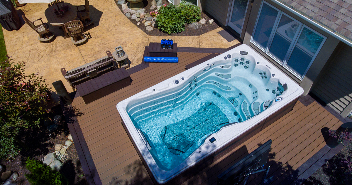 Backyard bliss Spacesaving swim spa ideas Master Spas Blog