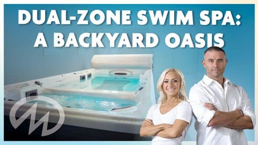 Dual-zone swim spa: a backyard oasis