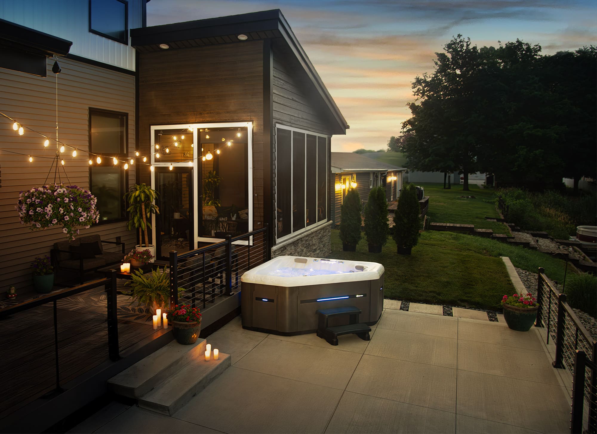 benefits of backyard hot tub