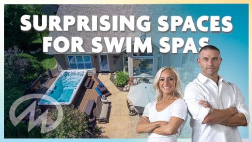 Surprising spaces for swim spas
