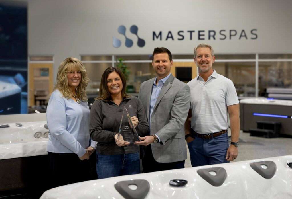MasterSpas team receiving the 2026 Employ Humanity Excellence Award.