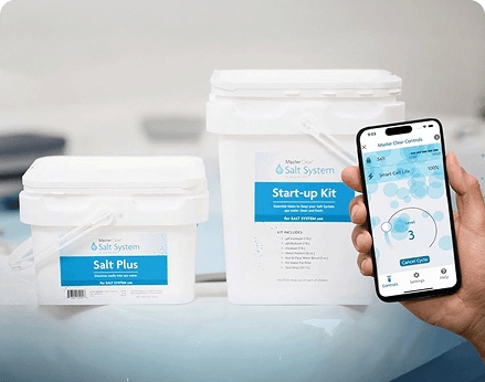 Master clear salt system product and app.
