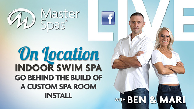 On Location Indoor Swim Spa go behind the build of a custom spa room install