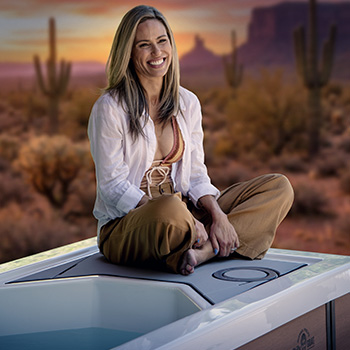 Happy Chilly GOAT cold tub owner.