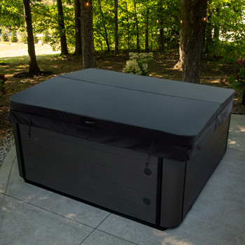 A custom MasterSpas cover.