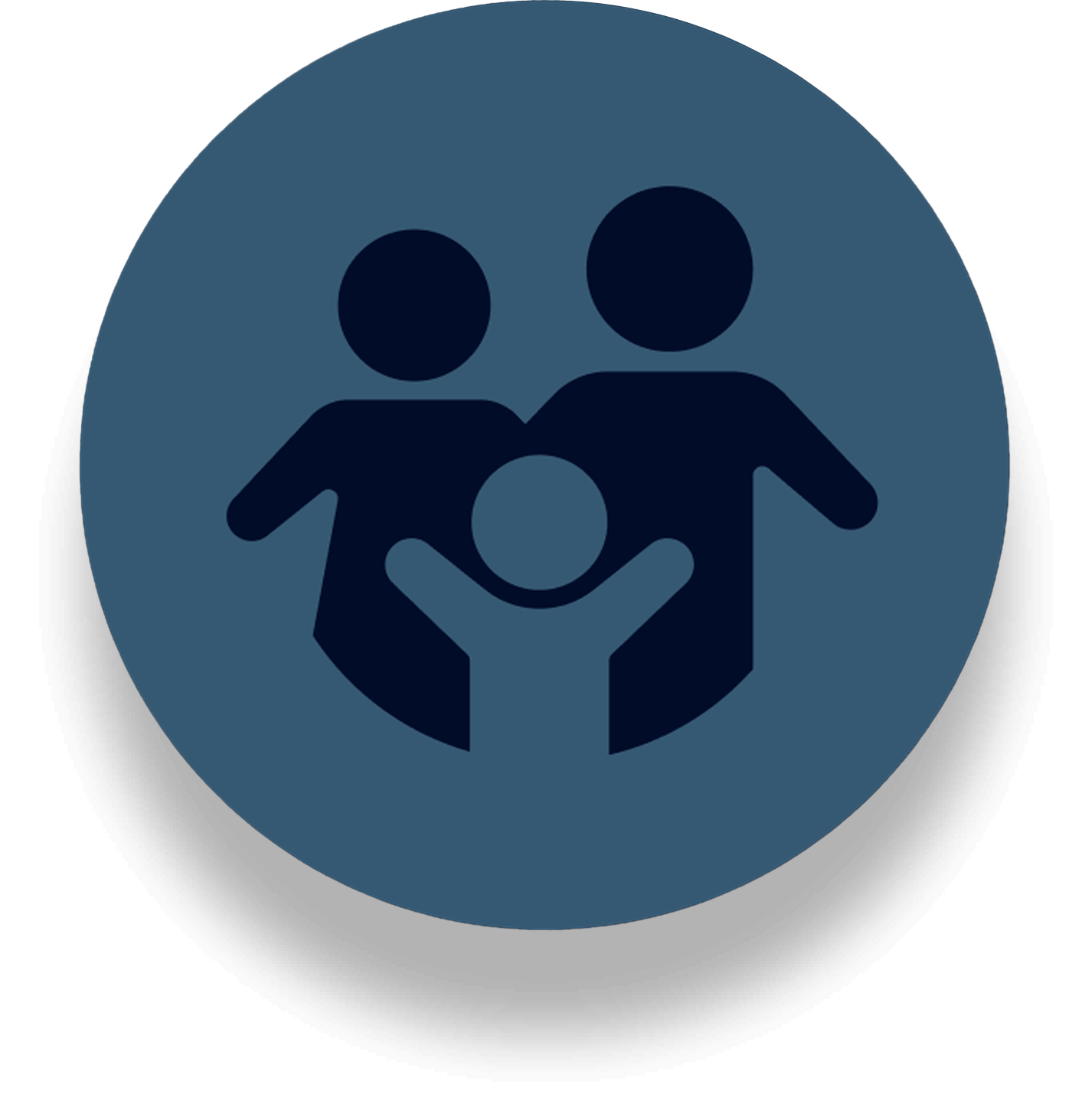 Icon of a three person family.