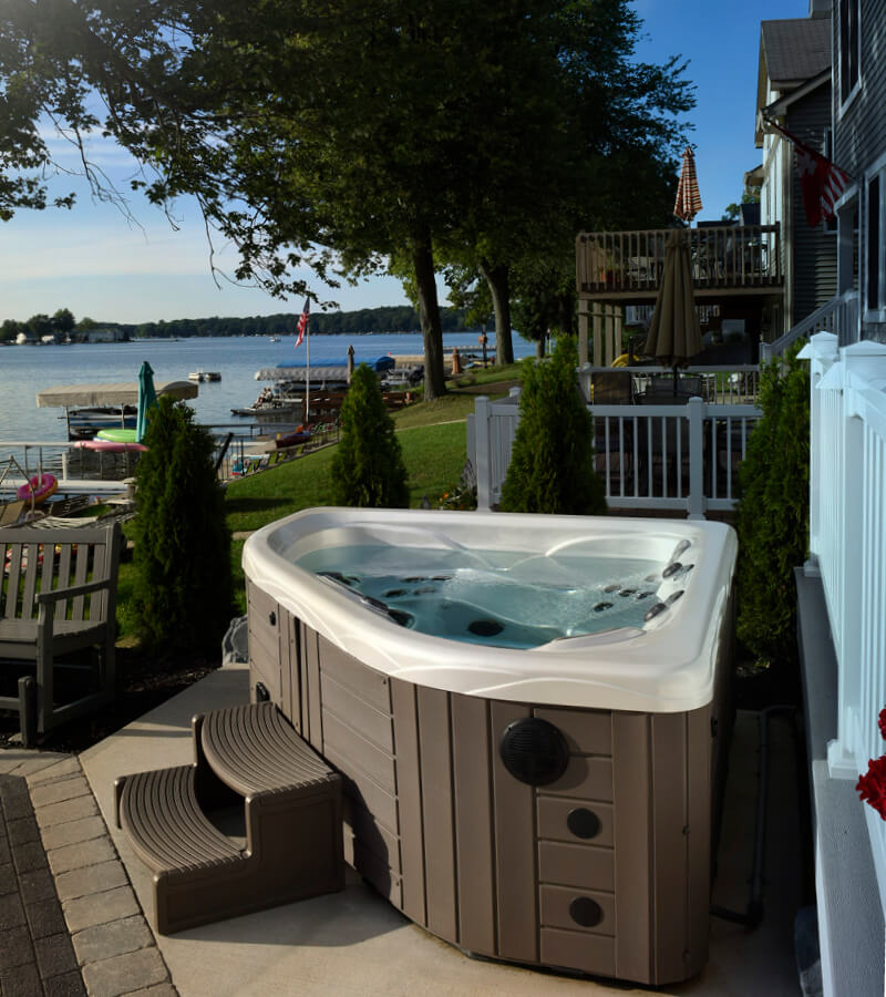 The TS 240 is a space-saving hot tub with all the features you want