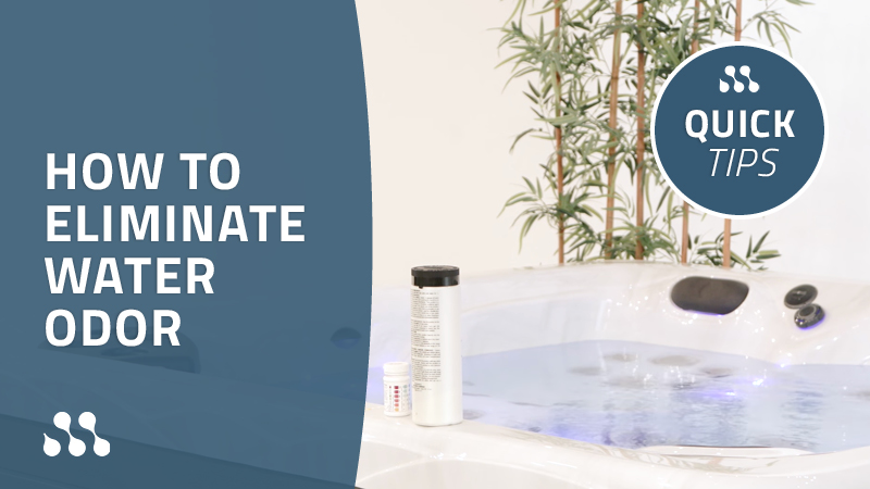How to take care of hot tub water odor