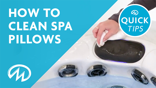 How to clean hot tub pillows